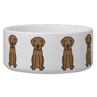 Chesapeake Bay Retriever Dog Cartoon Dog Food Bowls