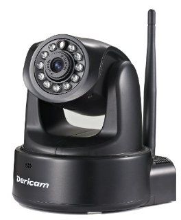 Dericam H502W Indoor Pan/Tilt H.264 720p Wireless IP Camera, Color CMOS Sensor, F: 3.6mm F:2.0 (IR Lens), IEEE 802.11b/g/n Wireless Connectivity : Dome Cameras : Camera & Photo