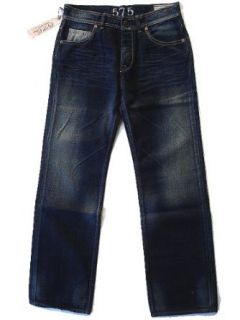 New 575 Denim Men's Jeans Dark Wash Relaxed Straight Leg M3NY01DRK GNNVY (33) at  Mens Clothing store: