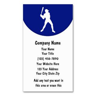 Baseball Business Cards