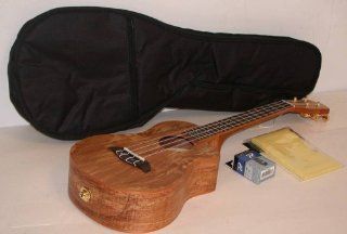 Oscar Schmidt OU8TLCE Acoustic/Electric Tenor Ukulele, Spalted Maple Top, Back and Sides, Satin Finish, Includes TMS Polishing Cloth, Padded Gig Bag & Profile Digital Clip On Tuner: Musical Instruments