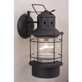 Vaxcel OW37001TB Hyannis 10 Inch Outdoor Wall Light, Textured Black   Wall Porch Lights  