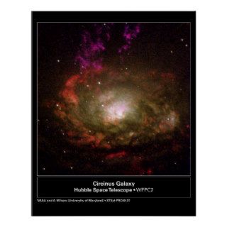 Circinus Galaxy Hubble Telescope Print