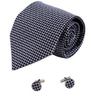 Black Pattern Designer for Men Grey Father Day Gift Formalwear Silk Necktie Cufflinks Set A1115 One Size Black, Silver at  Mens Clothing store Cuff Links Lawyer