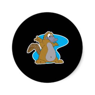 silly cartoon platypus stickers