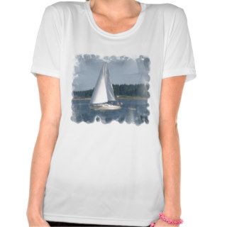 Sail Boat Bubbles Microfiber Shirt