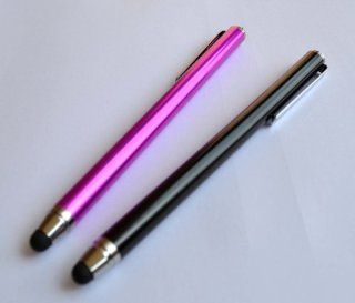 Bargains Depot (Purple & Black) 2 pcs (2 in 1 Bundle Combo Pack) SILM / ACCURATE / FINE POINT / THINNER BARREL Capacitive Stylus/styli Universal Touch Screen Pen for Tablet PC & eReader Devices : HP TouchPad 9.7 // HP TouchPad FB355UA#ABA // HP To