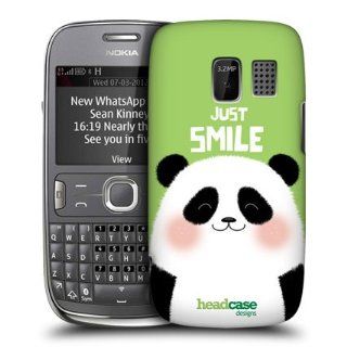 Head Case Designs Just Smile Panda Happy Animals Hard Back Case Cover For Nokia Asha 302: Cell Phones & Accessories