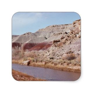 Badlands near Caineville, Utah Square Sticker