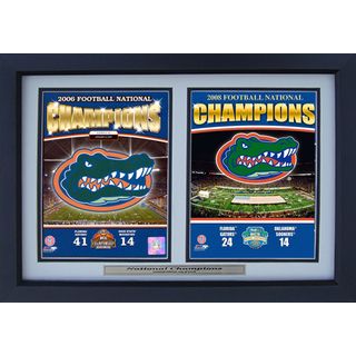 Florida Gators 2006 and 2008 Champions 12x18 Deluxe Photograph Frame Hockey