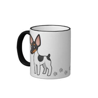 Cartoon Rat Terrier / Toy Fox Terrier Coffee Mug