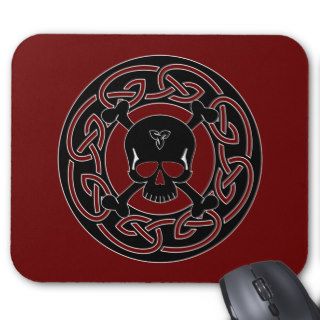 Celtic Skull & Crossbones Mouse Pads