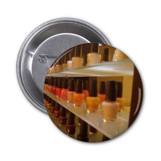 Spa Nail Polish Display Pinback Button