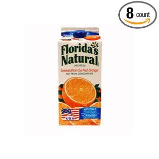 Floridas Natural Orange plus Calcium and D No Pulp Juice, 59 Ounce    8 per case.: Industrial & Scientific
