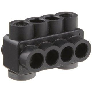 Morris Products 97712 Mountable Multi Cable Connector, Insulated, Single Entry, Black, 2 Ports, 1/8" Allen Hex, 4   14 Wire Range: Industrial & Scientific