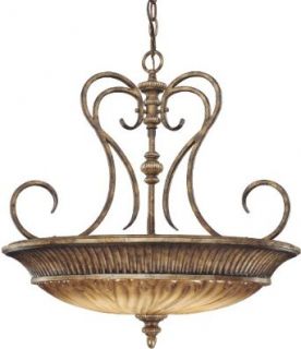 Minka Lavery 967 243 Three Light Pendant from the Raffine Collection, Raffine Aged Patina   Ceiling Pendant Fixtures  