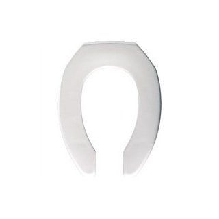 Church 7F295CT 000 Elongated Open Front Toilet Seat Less Cover    