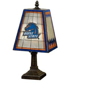 The Memory Company NCAA 14 in. Boise State Broncos Art Glass Table Lamp COL BOS 462