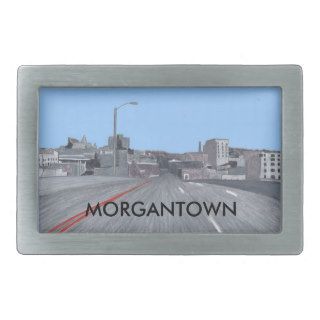 Color Drawing Morgantown WV Skyline Belt Buckles