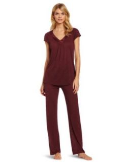 Midnight by Carole Hochman Women's Timeless Comfort Pajama Set, Paprika, Small at  Womens Clothing store