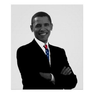President Obama and U.S. Flag Tie Print
