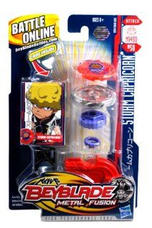 Hasbro Beyblade Metal Fusion High Performance Battle Tops   Attack M145Q BB50 STORM CAPRICORN with Face Bolt, Capricorn Energy Ring, Storm Fusion Wheel, M145 Spin Track, Quake Q Performance Tip and Ripcord Launcher Plus Online Code: Toys & Games