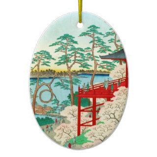 One Hundred Famous Views of Edo Ando Hiroshige Ornaments