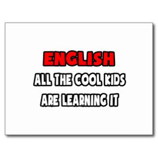 Funny English Teacher Shirts and Gifts Post Card