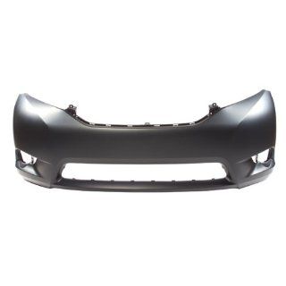 CarPartsDepot, Front Bumper Cover Primered Black Plastic w/o Park Aid Sensor, 352 442263 10 PM TO1000369 5211908904: Automotive