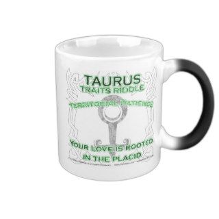 TAURUS Traits Riddle Morph Coffee Mugs