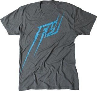 Fly Racing FLYght T Shirt , Distinct Name: Gray/Teal, Primary Color: Gray, Size: Md, Gender: Mens/Unisex 352 0326M: Automotive