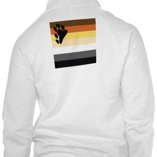 Bear Pride Flag Mens Pullover Hoodie (Back)