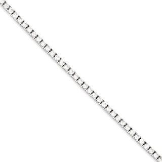 Sterling Silver CZ Bracelet: Link Bracelets: Jewelry