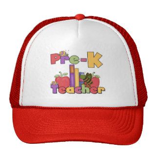 Bugs and Apples Pre K Teacher Tshirts and Gifts Mesh Hat