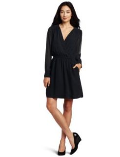 BCBGeneration Women's Black Blouse Sleeve Dress, Black, XX Small at  Womens Clothing store: