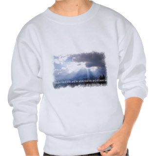 Psalms 344 on light pullover sweatshirt