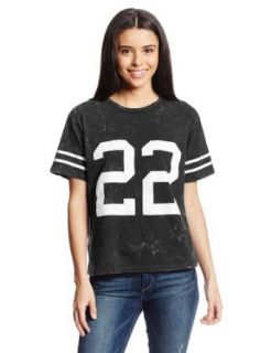 Derek Heart Juniors Elbow Sleeve Streetwash Jersey Top with Number at  Womens Clothing store