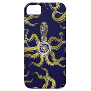 Steampunk Gears Octopus Kraken Case For iPhone 5/5S