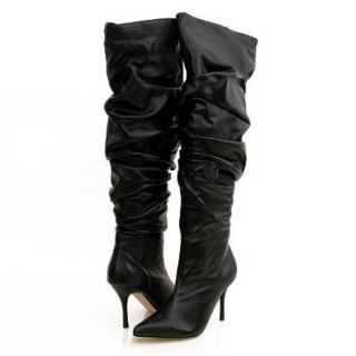 Damita K. Estella12 Knee High Boots Black: Shoes