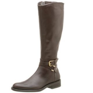 Geox Women's Ascot 1 Flat Boot,Coffee,37.5 EU (US Women's 7.5 M): Shoes