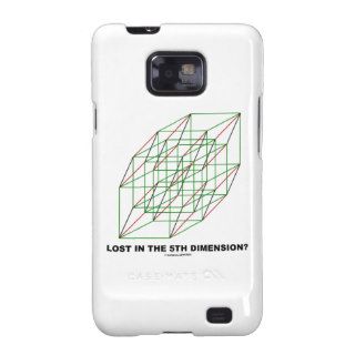 Lost In The Fifth Dimension? (Geometry Cube Humor) Samsung Galaxy SII Case