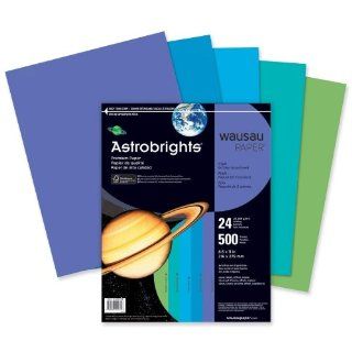 Wausau Paper Astrobrights Colored Paper, 24lb, 8 1/2 x 11, Cool Assortment, 500 Sheets/Ream: Everything Else