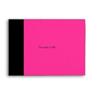 Pink black mod trendy timeless classic envelope