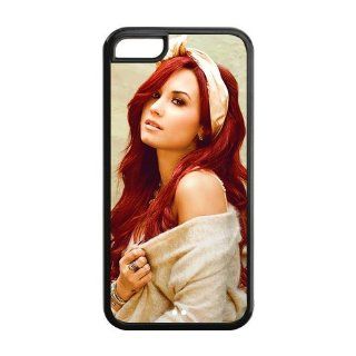 Hot Singer Demi Lovato Protective Cover Design TPU Cheap Custom Case For iPhone 5c 5c AX101132: Cell Phones & Accessories