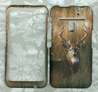 Lg Revolution 4g Vs910 Verizon phone case cover snap on hard rubberized faceplate protector CAMOUFLAGE HUNTER BUCK DEER: Cell Phones & Accessories