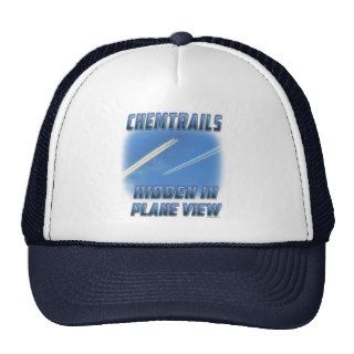 Chemtrails in Plane View Mesh Hats