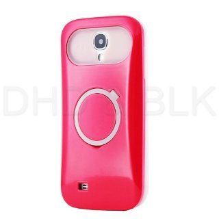 Hot Pink Glow Dual Color Hybrid Protect Case Cover Ring Stand for Samsung Galaxy S4 I9500: Cell Phones & Accessories