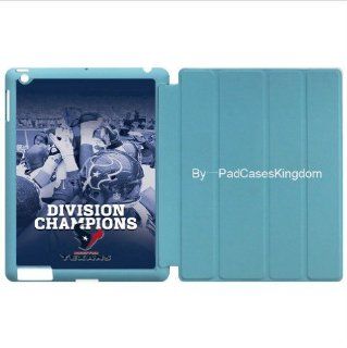 Sleep/Wake Stand Designed iPad 2 & iPad 3 smart case with NFL Houston Texans team logo for fans by padcaseskingdom: Computers & Accessories