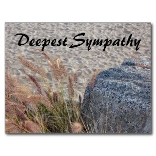 beach Deepest Sympathy Post Cards