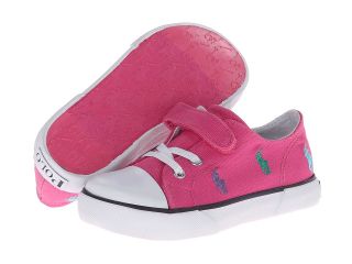 Polo Ralph Lauren Kids Bel Harbour Cap Toe Repeat Girls Shoes (Pink)